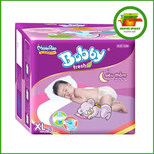 Sac à fond carré en plastique PE imprimé durable personnalisable OEM pour les couches de bébé ou les soins personnels - Product Image 4