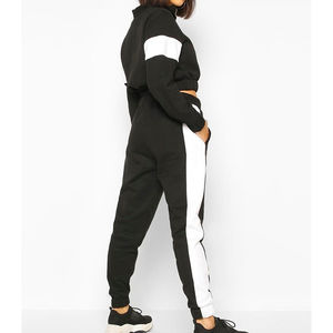 Ensemble de survêtement pour femme, jogging en coton délavé à l'acide respirant de haute qualité et haut court surdimensionné pour l'hiver - Product Image 3