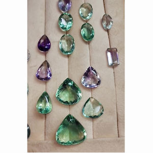 17ชิ้นของฟลูออไรต์ธรรมชาติ18มิลลิเมตรถึง30มิลลิเมตรรูปไข่ลูกแพร์สี่เหลี่ยมผืนผ้า Facet 658 CTS Lot Iroc ขายอัญมณีที่มีคุณภาพสูงเรา $256สำหรับทุกคน - Product Image 1