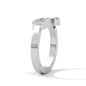 แหวนทองเพชรโมอิสพร้อมประกายแล็บ-สร้างเพชร-เครื่องประดับที่ยั่งยืน - Product Image 4