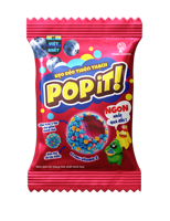 Permen Jelly Bean Bentuk Kubus Rasa Blueberry Manis Popit Gummy Candy 36g/kantong Umur Simpan 12 Bulan 40 Kantong/Karton Buatan Vietnam