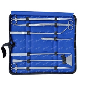 Master 7-Pcs Luxury <b>Aquarium</b> Tools Kit 12\" Stainless Steel Scissors Spatula Rust-Free Rectangular Aqua Scaping Cleaner Tools - Product Image 6