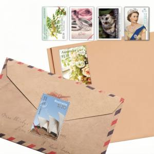Australie nouveauté Vintage Style postal pour toujours <span class=keywords><strong>timbres</strong></span> <span class=keywords><strong>postaux</strong></span> pour lettres <span class=keywords><strong>timbres</strong></span>-poste Collection enveloppe scellage - Product Image 2