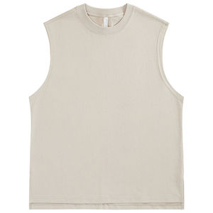 Camiseta Deportiva de Verano para Hombre, 100% Algodón, Transpirable, 220GSM, Corte Ajustado, Sin Mangas, Secado Rápido, Personalizable con Logotipo - Product Image 2