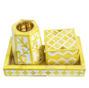 Juego de Quemadores de Incienso Árabes Tradicionales con Incrustaciones de Hueso, Diseño Floral, Regalo de Ramadán para Interiores, Rectangular de 9x6x5 Pulgadas, Aroma Personalizado - Product Image 2