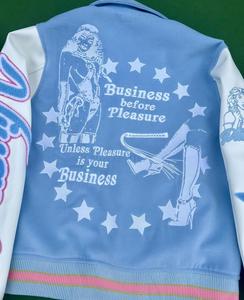 Blouson universitaire de baseball personnalisé pour homme, haute qualité, très demandé en 2026, coupe-vent, doublure en coton, idéal pour l'hiver - Product Image 2