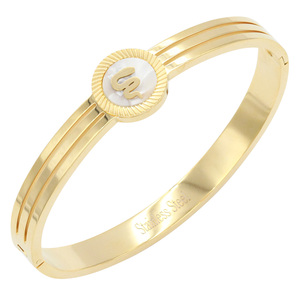 Bracciale braccialetto alla moda in acciaio inossidabile placcato oro 6mm di larghezza serpente - Product Image 2