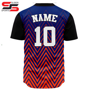 Logo personnalisé Nom Vente en gros Softball Jersey Shirt Youth Custom Baseball Shirt Baseball & Softball Wear Maillots de baseball - Product Image 2