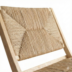 Acacia Solid <b>Wood</b> Modern Minimalist <b>Folding</b> <b>Chair</b> Outdoor Camping Beach <b>Chair</b> Woven Rope Leisure <b>Chair</b> High Quality - Product Image 1