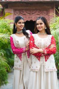 Bordado de cordones pesados con cuello redondo de verano con trabajo de hilo (Latakan) Festival informal Choli Nueva colección de Badhrej Koti Plazza - Product Image 5