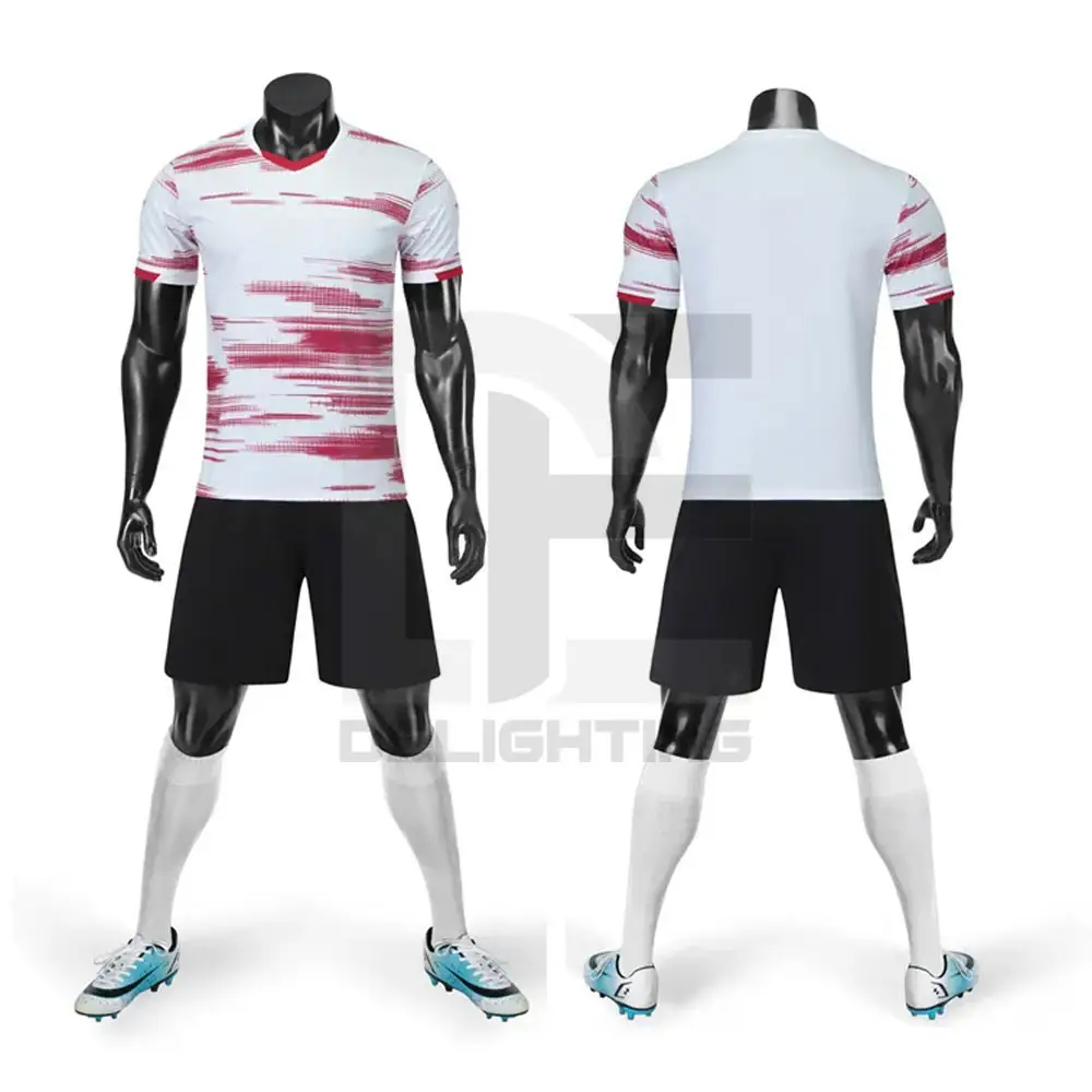 Neueste Fußball uniform Voll sublimiertes Fußball trikot Original qualität Sport training Active wear Benutzer definiertes Logo Fußball uniform