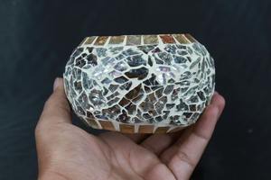 Marrakech Glass Votive Tealight Candle Holders Handmade Mosaic Glass <b>Tea</b> <b>Lights</b> - Product Image 6