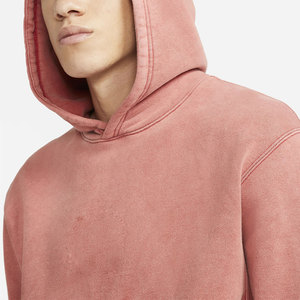 OEM Custom <b>Men</b> Vintage Acid Wash <b>Hoodie</b> 400gsm Heavyweight Cotton <b>Fleece</b> Pullover Retro Hoody Factory Wholesale - Product Image 2