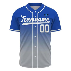 Nueva Llegada de Ropa Deportiva, Jersey de Béisbol con Nombre Personalizado Impreso, Tela 100% Poliéster, Mejor Precio - Product Image 1