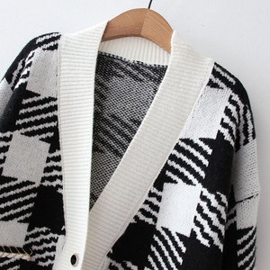 สเวตเตอร์คอวีของผู้หญิงเสื้อกันหนาวผู้หญิงหลากสีสำหรับฤดูใบไม้ร่วงฤดูหนาว - Product Image 5