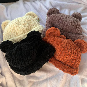 Gorros de Ganchillo Hechos a Mano al por Mayor, de Alta Calidad, Lindos, de Acrílico, con Diseños Comunes, Modernos, para Otoño e Invierno, Unisex, para Adultos - Product Image 1