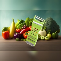 Hete Aanbieding Handmatige Multifunctionele Anti-aanbaklaag Duurzame ABS Plastic Groente Schilmes, Snijder, Julienne Snijder, Aardappelrasp