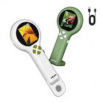 Microscopio Digital de Mano 500X para Niños, Pantalla IPS de 2.0 Pulgadas, Microscopio de Bolsillo, Kit de Ciencias Educativas STEM, Juguetes