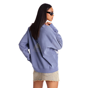 Sudadera con Capucha Extra Grande de Algodón Orgánico para Mujer, Estilo Moderno, Ecológica, con Cuello Redondo y Estampado, Logotipo Personalizado en la Parte Delantera - Product Image 3