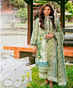 Dubaiabaya Robe modeste en lin élégant Hiver Abaya Pakistan Salwar Suit Kameez Turquie Robe musulmane Ensemble de 3 pièces - Product Image 3