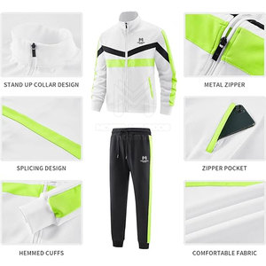 Men's Regular Fit Long Sleeve 100% Cotton Tracksuit Breathable New Design Plain Dyed Plus Sizes Eco-friendly Spring Lightweight - Product Image 4
