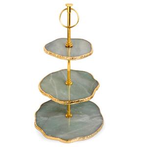 Support à gâteau rond à un étage en métal, finition nacre, pour mariages et autres célébrations, forme arrondie, à bas prix - Product Image 2