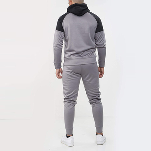 Survêtement personnalisé à prix avantageux, manches longues pour hommes, service OEM, prix de gros / Survêtement décontracté à la mode avec fermeture éclair - Product Image 4