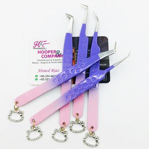 Nouvelle pince à épiler Kitty Charms emballage en acier inoxydable Kitty Extension de cils pince à épiler durable vison charme pince à épiler - Product Image 2