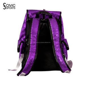 Sac à dos de cheerleading à paillettes sublimées, sacs de sport décontractés, sacs de piste, sac à dos en polyester - Product Image 3