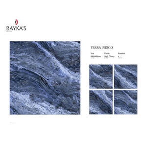Carreaux de porcelaine en céramique émaillée en marbre au design moderne de haute qualité, épaisseur 5mm, pour sol intérieur dans le salon - Product Image 1