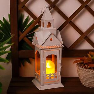 Church Style <b>Candle</b> <b>Lantern</b> Decorative Outdoor <b>Candle</b> <b>Holder</b> with Tempered Glass for Living Room Christmas Decorations Factory - Product Image 4