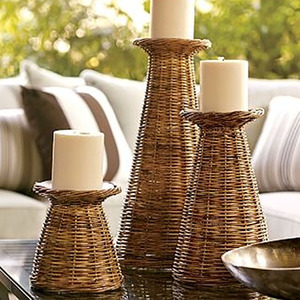 Best Selling Rattan Candle Holders <b>Lanterns</b> and Candle Stand for Dinning Table Living Room OEM Accepted from Vietnam Factory - Product Image 5