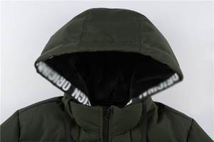 New Brand Men <b>Waterproof</b> Plus Size <b>Puffer</b> <b>Jacket</b> Luxury High Quality Ultralight Drawstring <b>Hooded</b> Bomber <b>Jacket</b> for Men Warm - Product Image 3