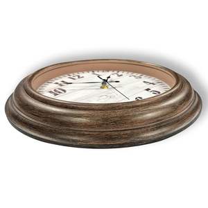 Horloge murale vintage silencieuse de 12 pouces, sans tic-tac, rustique, antique, à aiguille unique, mouvement à quartz, alimentée par USB - Product Image 4