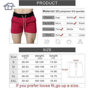 Short de course sportif pour hommes, modèle solide, exercice de gymnastique, musculation, vêtements de sport pour entraînement musculaire, vente en gros - Product Image 6