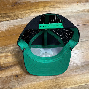 Gorra de 7 paneles del fabricante de sombreros de Vietnam gorra de béisbol impermeable logotipo personalizado sombrero de golf para hombres con cuerda de agujero cortado con láser - Product Image 2