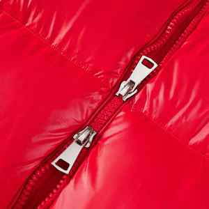 Chaqueta de Plumón con Capucha de Color Rojo para Hombre, Fabricada Profesionalmente, Material de Alta Calidad, Chaqueta Informal para Clima Frío - Product Image 4