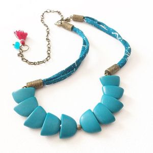 Collar de Resina con Forma de Bola Estilo Vintage 2025 para Mujer, Alta Calidad con Cadena de Cuerda, para Fiestas y Bodas, MOHSIN HANDICRAFTS MH-34 - Product Image 5