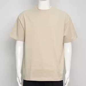 เสื้อยืดผ้าคอตตอนทรงหลวมเปิดไหล่สำหรับผู้ชายเสื้อยืดผ้าคอตตอนลายว่างเปล่าแบบกำหนดเองคุณภาพสูง - Product Image 6