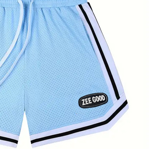 Short de course de gymnastique en toile à séchage rapide double couche écologique pour homme 100% coton motif solide personnalisable imperméable coupe-vent - Product Image 6