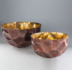 Cuenco con textura dorada, cuenco brillante, bandeja de hojas en relieve, nueva decoración de bodas, plato para servir, Plato decorativo - Product Image 6