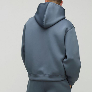 Sweat-shirt à capuche personnalisé de haute qualité pour hommes, logo personnalisé, impression en relief, fabricants de sweats à capuche unisexes, sweat-shirt uni pour hommes - Product Image 6