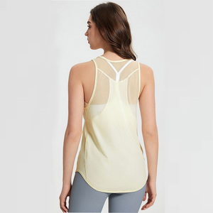 Camiseta Deportiva de Yoga para Mujer, Material Spandex, Sin Mangas, Color Sólido, Transpirable, Secado Rápido, Talla Grande, Alta Calidad - Product Image 3