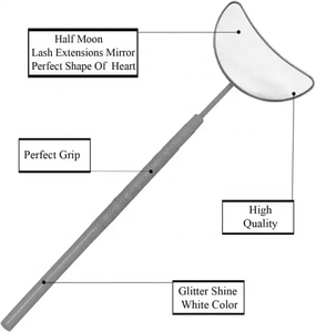 Miroir cosmétique mural grand format de qualité supérieure, cadre en acier inoxydable plaqué or, vue arrière claire, utilisation quotidienne, ensembles de cils personnalisés - Product Image 2