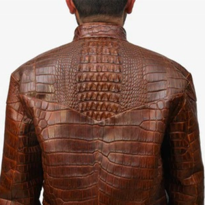 Servicios OEM Disponibles, Diseñe sus Propias Chaquetas de Cuero de Cocodrilo para Hombre, Ropa de Invierno, Colores y Logotipo Personalizados - Product Image 6