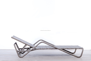 Tumbona moderna de mimbre contemporáneo para exteriores con marco de aluminio plegable para playa, jardín, Patio, Hotel - Product Image 4