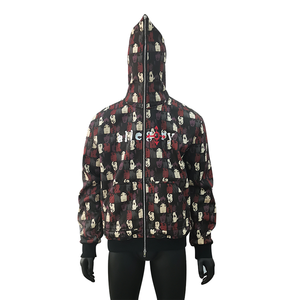 Sudaderas con capucha de algodón 100% lavadas con ácido de gran tamaño para hombre, sudaderas pesadas Vintage de cuello redondo de invierno con logotipo personalizado - Product Image 1