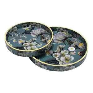 Bandeja de servicio moderna de venta de exportación con diseño impreso para el hogar y eventos Servir bebidas Organizar artículos o agregar un toque elegante - Product Image 1