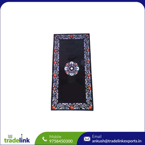 Table basse en marbre cornaline incrustation de pierres précieuses ensemble de meubles de salon en bois cuisine à usage domestique design moderne octogonal blanc - Product Image 6