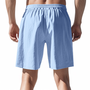 Shorts décontractés de haute qualité 350 grammes 100% coton grande taille pour hommes, fournisseur français uni et lourd de BD Mesh Gym Shorts" - Product Image 3